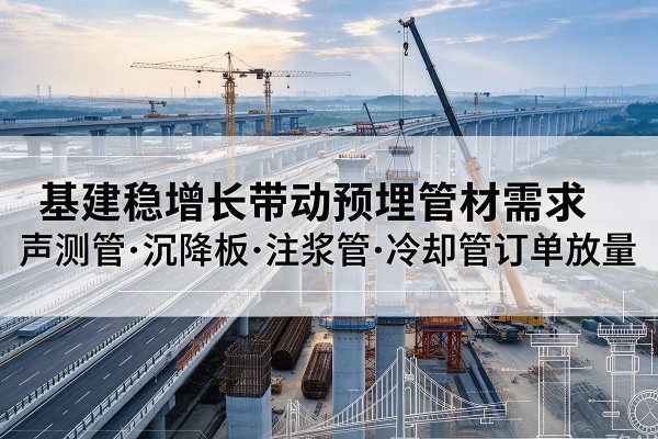 武夷山基建稳增长带动预埋监测管材需求，声测管、沉降板、注浆管订单持续放量